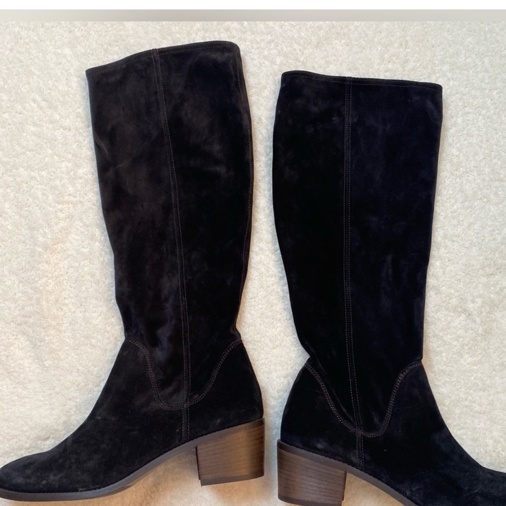 Paul Green Nicolette heel black suede
